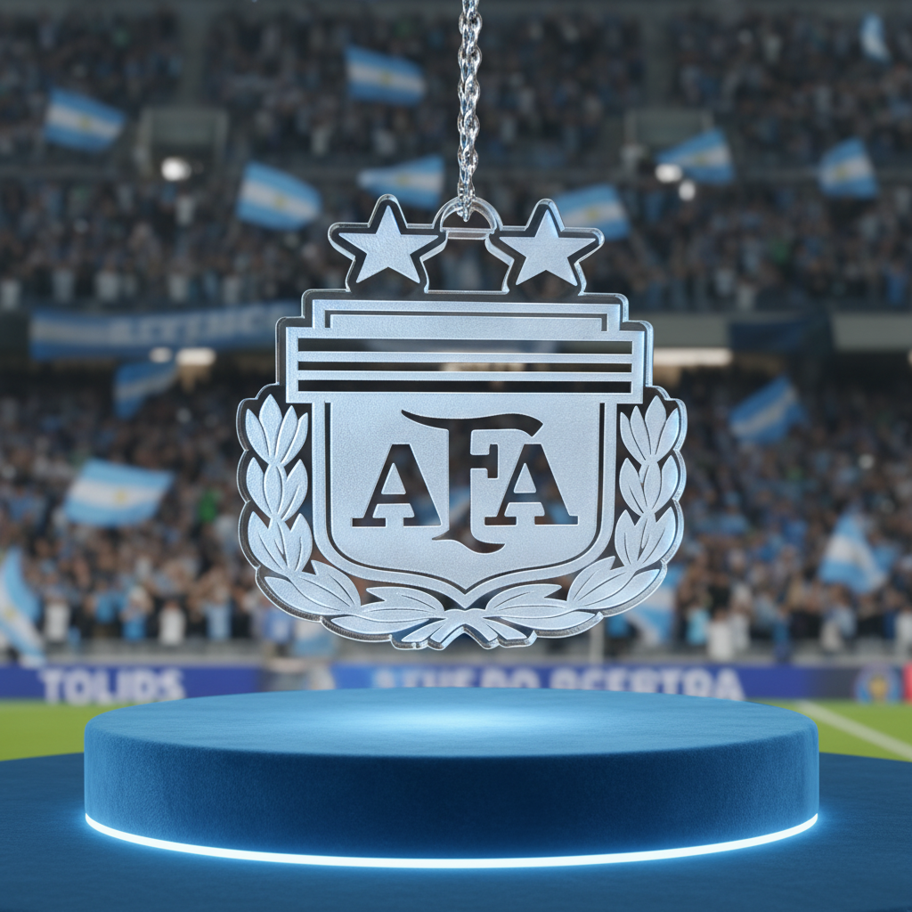 Argentina Rear View Car Charm