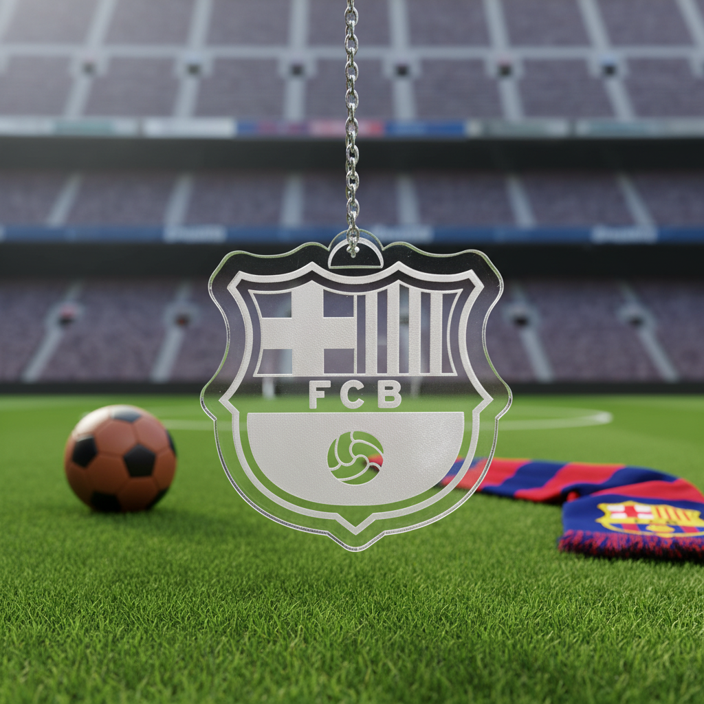 Barcelona Rear View Car Charm