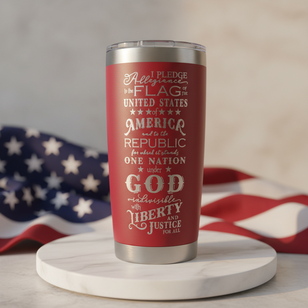 We the People XLV–XLVII Patriotic Engraved Tumbler | American Freedom Stainless Steel